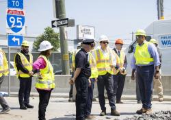 I-95 collapse - Pete Buttigieg and Shailen Bhatt  CREDIT Commonwealth Media Services