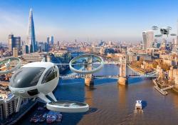 Drones air taxis eVTOL urban air mobility (image: Mott MacDonald | UrbanV)