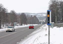 Swedish icy road