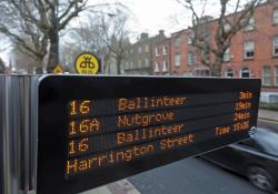 bus arrival prediction sign in Dublin
