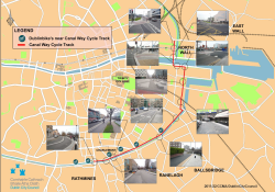 Schematic view of Dublin's Canal Way Cycle Route
